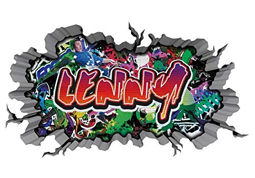 Futura Graffiti Art 直筆原画 本名 Lenny サイン有り Graffiti 11MD586 3D Wall Sticker Lenny Design for Children's